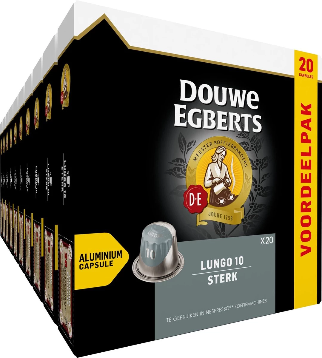 Douwe Egberts Lungo Sterk (10) - 10 X 20 Koffiecups