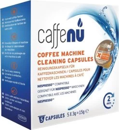 Caffenu Reinigingscapsules Voor Espresso Apparaten 5 Capsules Per Verpakking