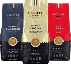 O'ccaffè - Italiaanse Koffiebonen Proefpakket | 3 X 250gr | Barista Kwaliteit