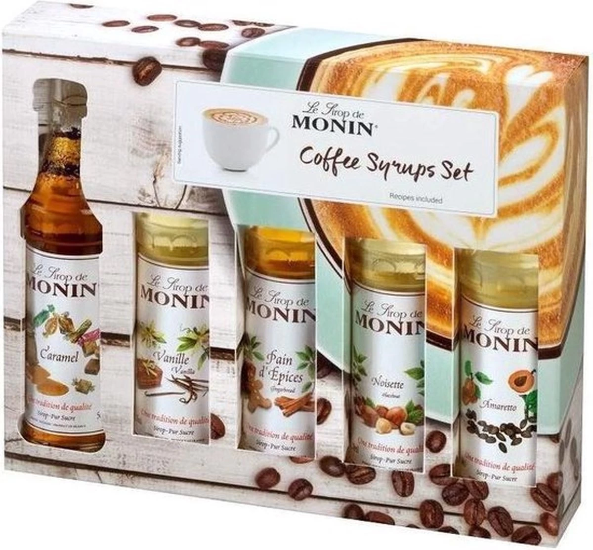 Monin Cadeau 10 Smaken Geschenkverpakking + Cocktailverpakking VOORDEEL PACK 10 Flesjes 5cl - Afbeelding 2