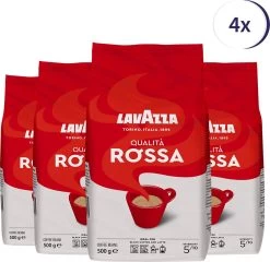 Lavazza Qualita Rossa Koffiebonen - 500 Gram X4