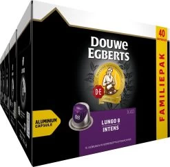 Douwe Egberts Lungo Intens (8) - 5 X 40 Koffiecups