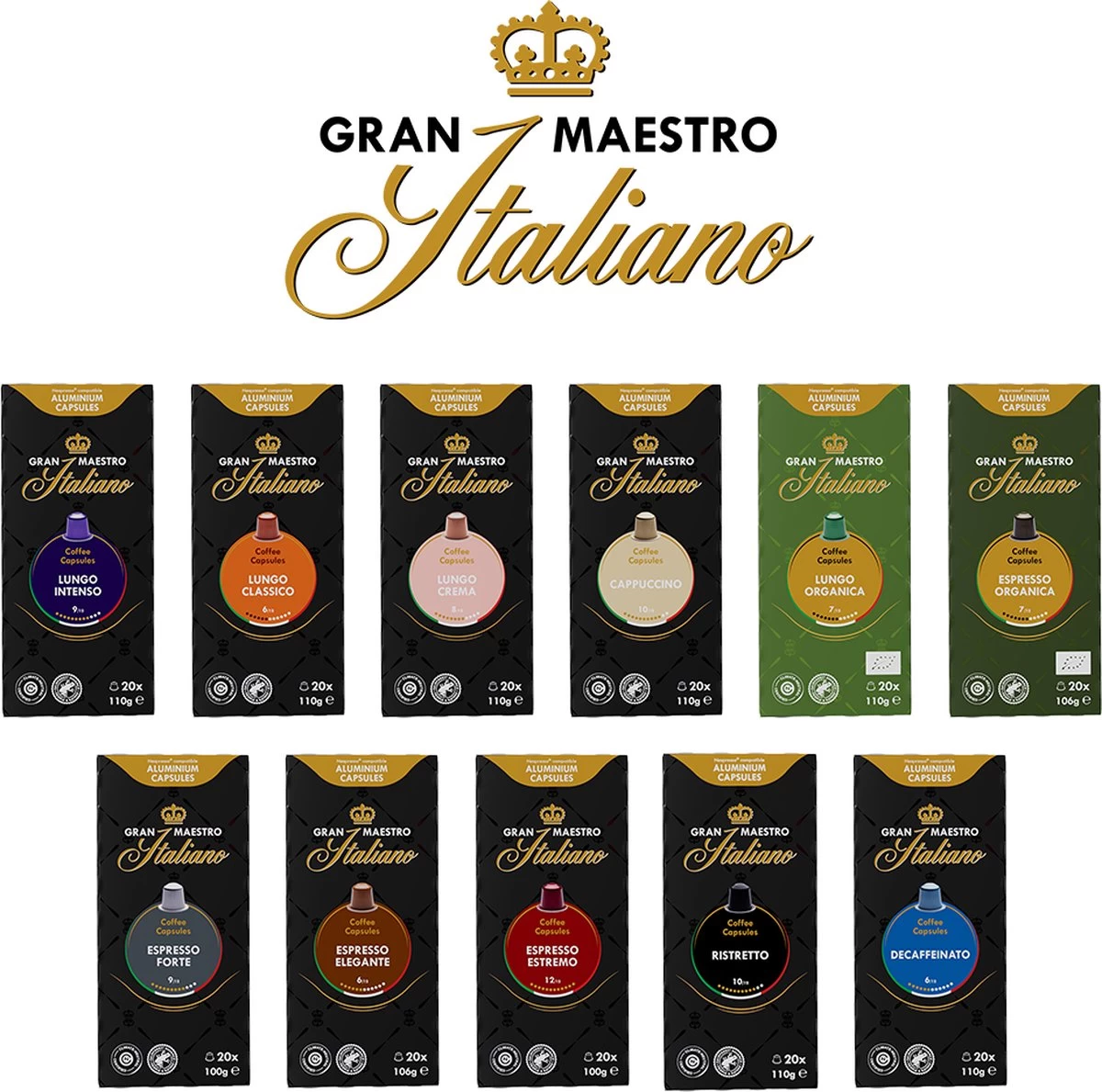 Gran Maestro Italiano - Cappuccino - Koffiecups - Nespresso Compatibel Capsules - Intense Smaak - 6 X 20 Cups - Afbeelding 5