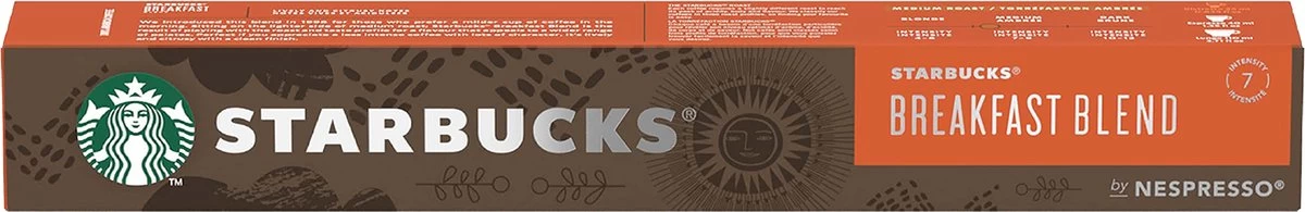 Starbucks By Nespresso Breakfast Blend 120 Koffiecups - Afbeelding 2