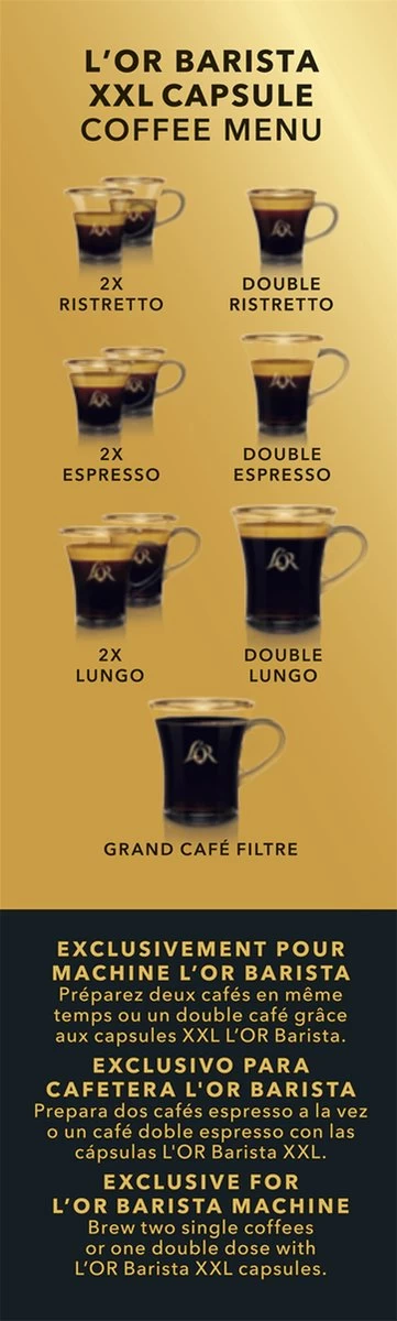 L'OR BARISTA XXL Forza (9) - 5 X 10 Koffiecups - Afbeelding 4