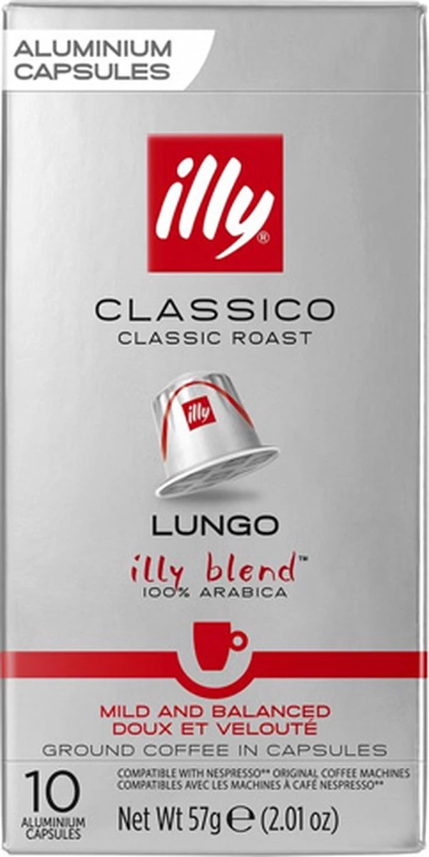 Illy Lungo Classico Koffiecups - Intensiteit 5/9 - 10 X 10 Capsules - Afbeelding 4