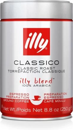Illy Classico Gemalen Koffie - 6 X 250 Gram