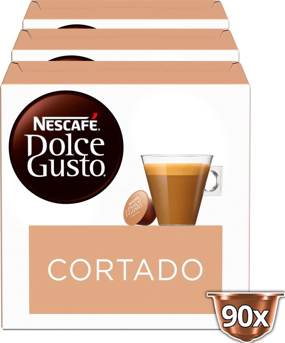 Nescafé Dolce Gusto Cortado Espresso Macchiato Capsules - 90 Koffiecups - Afbeelding 2
